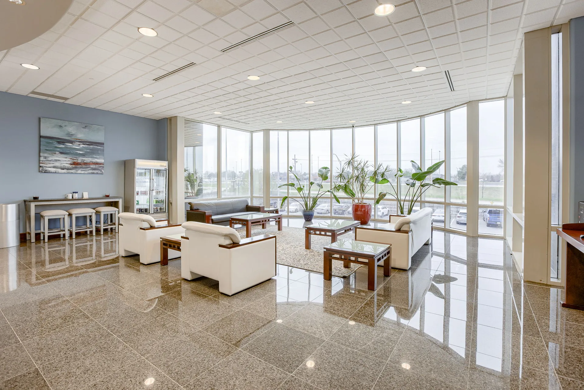 Tenant common lounge area at Millennium Plaza.