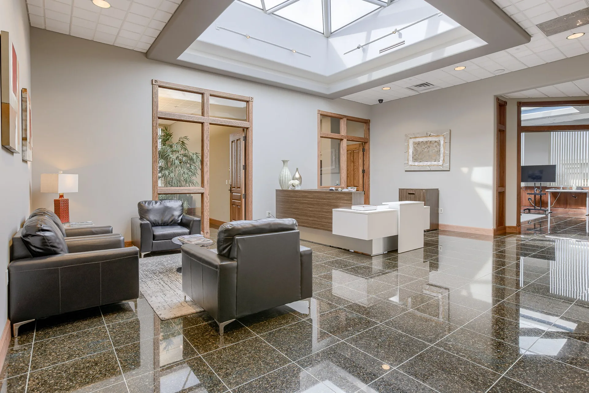 Private office within an available suite at Millennium Plaza.